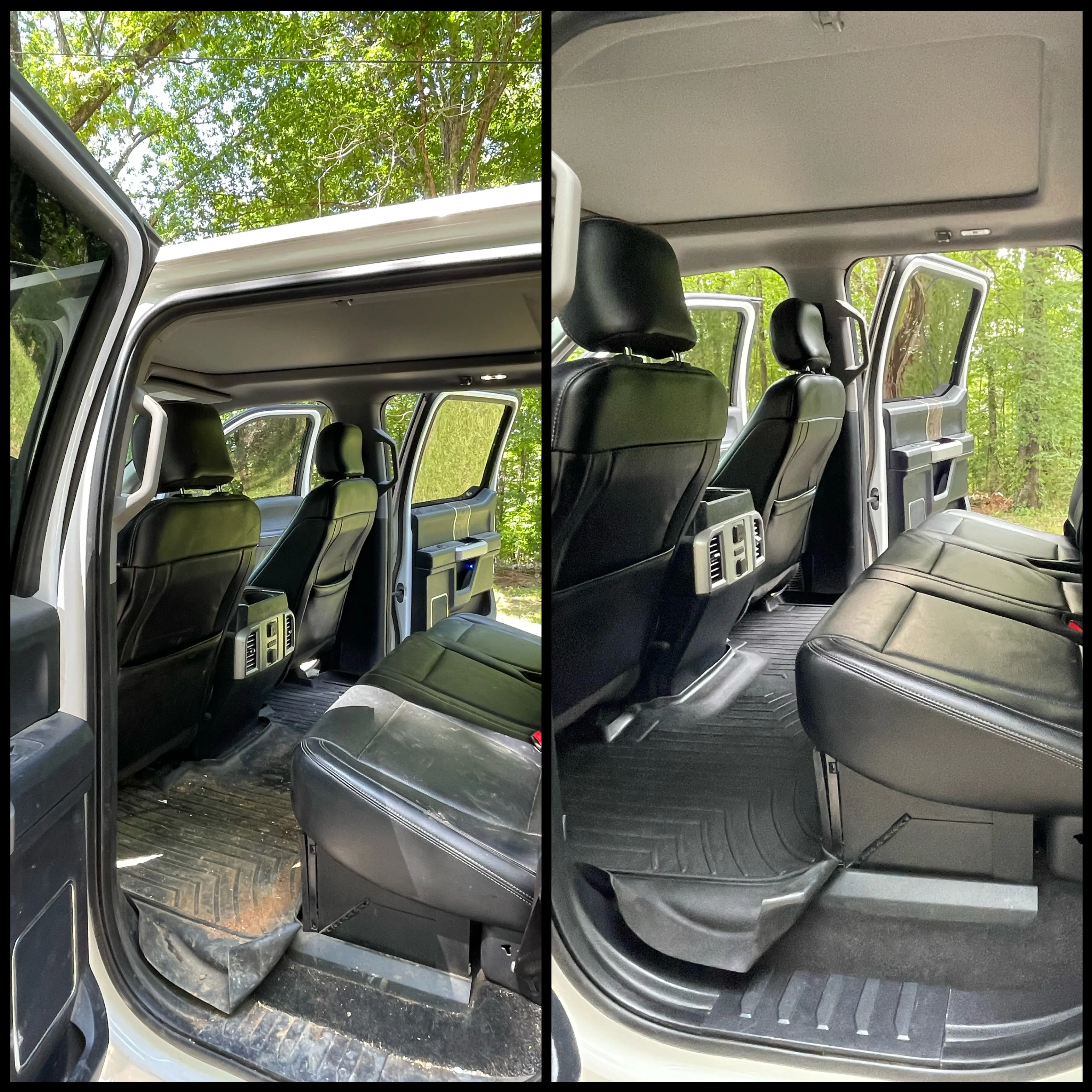 Truck Back Seat Interior Detail